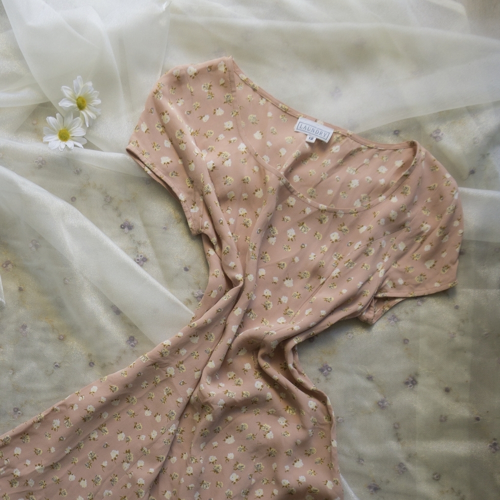 Peach day dress
